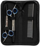 Barry Kingi lemmikloomade hooldamise komplekt: k&auml;&auml;rid, vedeldid, kamm, &uuml;mbris