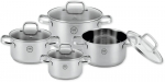 Mg Home Stilo pottide komplekt, 8 tk, roostevaba teras
