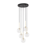 Nilos ripplamp, must-kuldne, 5xg9