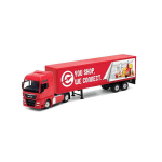 Welly Man Tgx Xxl veoauto mudel 1:64 koos reklaampoolhaagisega