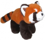 Punane panda pl&uuml;&uuml;sist m&auml;nguasi 28 cm