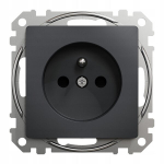 Sedna Design seinakontakt, must antratsiit, ilma kruvideta