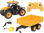 Jcb traktor haagisega, puldiga, 1:16