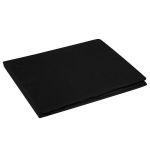 Kummiga voodilina Eurofirany Dina satiinpuuvill 140x200 must