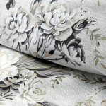Voodipesukomplekt Eurofirany POS/ST/SPRING/62 Lillemustriga, lukuga, 3-osaline