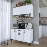 K&ouml;&ouml;gikapp Hanah Home JE203-3822 valge modernne sahtlitega