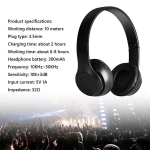 Juhtmevabad m&auml;nguk&otilde;rvaklapid P47, Bluetooth 5.0, mustad