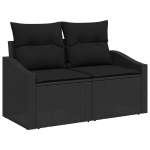 10-osaline aiasofa komplekt patjadega, must pol&uuml;rattan, akaatsia,2-kohaline aiasofa patjadega, must pol&uuml;rattan,3-osaline aia s&ouml;&ouml;gikomplekt patjadega, must pol&uuml;rattan, akaatsia