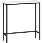 Konsollilaud, 75x24x76 cm, Must, reguleeritav