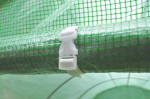 Kaarjas kasvuhoone tuulutusavadega 4x10x2 (40m2), 10 sektsiooni, topeltuksed, valge