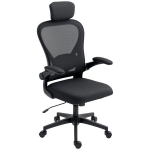 Kontoritool, Ergonoomiline kirjutuslauatool, 64x63x115 cm, Must