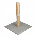 Kassi kraapimispuu pallikesega, 30x30x39 cm, hall