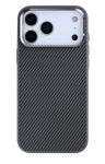 Rixus Mag Carbon With MagSafe Telefoni&uuml;mbris Apple iPhone 17 Pro Titanium Grey