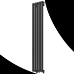 Vannitoa radiaator Granitan Axis must 140x30cm must