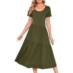 Pikk maxi kleit Beluring roheline XL