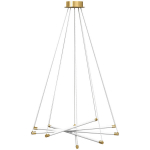 Laevalgusti, LED, 82x124 cm, kuldne, reguleeritav