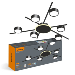 Laelamp Videx 6 x GX53 ja LED 9W taustvalgustusega, VL-SPF22B-BB