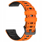 &bdquo;BestAccessories" silikoonist kellarihm 22 mm, oranž, must