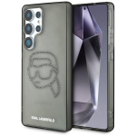 Casing koos tsirkooniakivide ja Samsungi logo, must Galaxy S25 Ultra.
