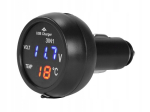 Autolaadija USB 2.1A pinge ja temperatuuri indikaatoriga, Automobilinis įkroviklis USB 2.1A su įtampos ir temperatūros indikatoriumi