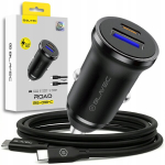Autolaadija 20W USB USB-C QC3.0 PD, Automobilinis įkroviklis 20W USB USB-C QC3.0 PD