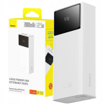 Akupank V&auml;line aku 30000 mAh koos USB-C PD 22,5 W ja kaabliga, I&scaron;orinė baterija 30000 mAh su USB-C PD 22,5 W ir laidu