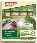 Ecoline highlighter 2-5mm 4 v&auml;rvi - Edding