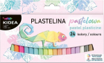 Plastiliin 24 v&auml;rvi pastell KIDEA - DERFORM
