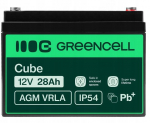 Telefoni aku Aku Green Cell Agm 12v 28ah fotogalvaanikatele, jalutusk&auml;rudele, Upsidele