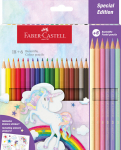 &Uuml;kssarviku kuusnurkse pliiatsid 18+6 v&auml;rvi. - Faber Castell, FC112211