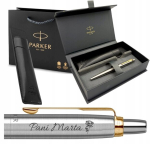 Parker Jotter Gt pliiats graveeringuga, h&otilde;bedane, kinkekarbis