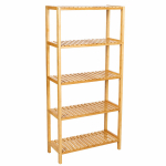 Bambusest riiulukapp BEGRYF, 60x26x130 cm, pruun, 4 riiulit., 60 x 26 x 130 cm