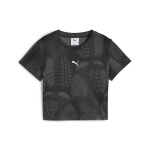 PUMA naiste vabaaja T-s&auml;rk PUMA DARE TO AOP Baby Tee PUMA Black - 63214501, must