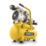 POWERPLUS POWX17230S vaikne &otilde;livaba kompressor rehvide pumpamiseks puhumiseks ja kergetele pneumot&ouml;&ouml;riistadele 550W 6L 8bar 105L/min