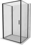 Mexen Exo-3S 3-seinaline hinged du&scaron;inurk 85 x 95 cm, l&auml;bipaistev, must - 817-085-095-70-00-3S