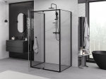 Mexen Exo-3S 3-seinaline du&scaron;inurk, avatav 125 x 80 cm, l&auml;bipaistev, must - 819-125-080-70-00-3S