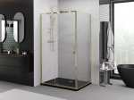Mexen Exo p&ouml;&ouml;rduksega du&scaron;ikabiin 140 x 80 cm, l&auml;bipaistev, kuldne - 819-140-080-50-00