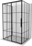 Mexen Rox-3S du&scaron;i 3-seinaline l&uuml;kanduks vasak 115 x 80 cm, must ruut, must - 8C2-115-080-70-77-3S-L