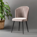 4-osaline s&ouml;&ouml;gitoolide komplekt Rubi, cappuccino/musta v&auml;rvi
