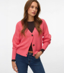 Vero Moda Naiste Kardigan 10249632*02, coral 5715832815450, XL