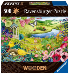 Ravensburgeri puidust pusled "metsik aed" 500 t&uuml;kki