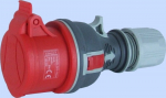 Elektripistikupesa 4p 16a 400v punane hermeetiline