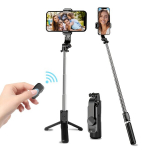 Selfie pulk (Selfie stick) Mitmefunktsionaalne telefonihoidik statiiviga, 360&deg;