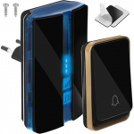 Juhtmevaba uksekell, must