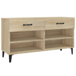 vidaXL kingakapp, Sonoma tamm, 102 x 35 x 55 cm, tehispuit