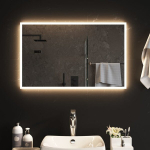vidaXL LED vannitoapeegel, 80 x 50 cm