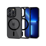 Apple iPhone 14 Pro.L&auml;bipaistev/mustade servadega.Plastikust tagusega