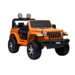 Laste kahekohaline auto Jeep Rubicon 4x4, oranž