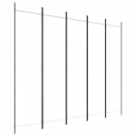 vidaXL 5 paneeliga ruumijagaja, valge, 250 x 200 cm, kangas