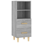 vidaXL puhvetkapp, hall Sonoma tamm, 34,5x34x90 cm, tehispuit